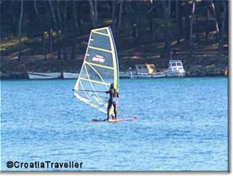 Windsurfing on Cikat Bay